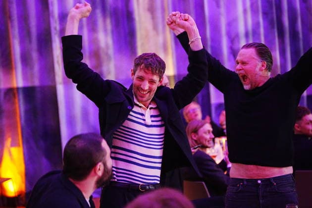 GÖTEBORG, SWEDEN 20260131 Dragon Award Best Acting is awarded to Adam Lundgren for the role in The Beekeeper , directed by Marcus Carlsson during the closing gala of the Göteborg Film Festival where this years Dragon Awards are presented at Hotel Draken in Gothenburg GÖTEBORG SWEDEN x9200x  Copyright: xBjörnxLarssonxRosvall TTx DRAGON AWARDS 2026 zrwgn_c7hw0