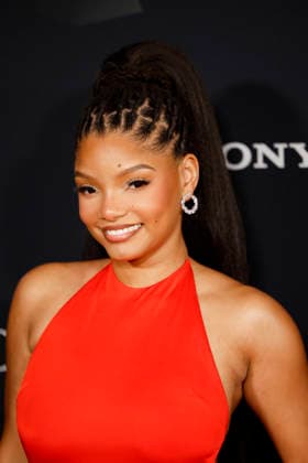 Halle Bailey arrives on the red carpet for the Pre-Grammy Gala on the eve of the 68th Annual Grammy Awards in Los Angeles on Saturday, January 31, 2026.  LAP20260131956 CAROLINExBREHMAN