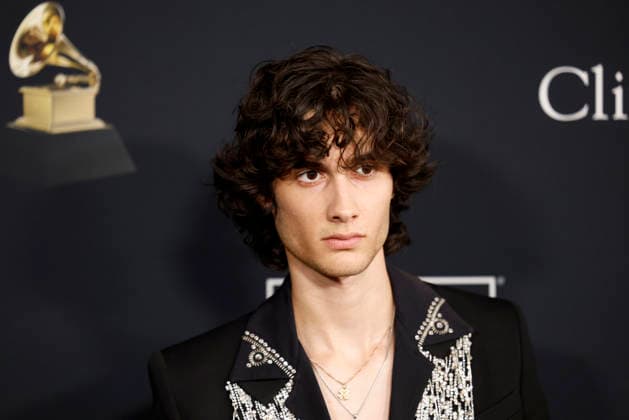 Sombr arrives on the red carpet for the Pre-Grammy Gala on the eve of the 68th Annual Grammy Awards in Los Angeles on Saturday, January 31, 2026.  LAP202601311020 CAROLINExBREHMAN