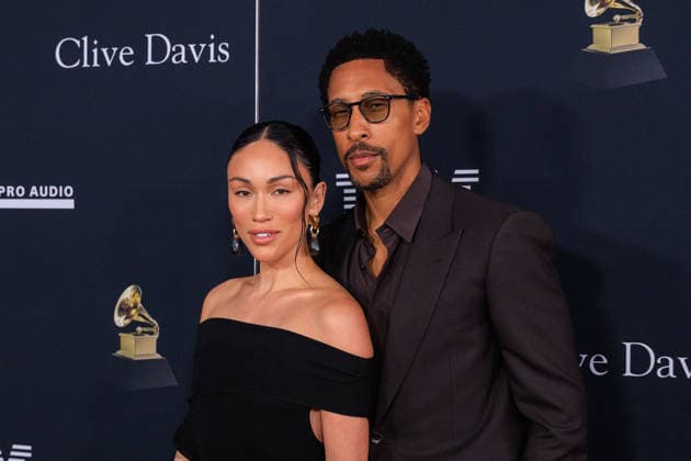 January 31, 2026, Beverly Hills, California, USA: (L-R) Stephanie Suganami and Larry Jackson at the 2026 Pre-Grammy Gala on Saturday January 31, 2026 at The Beverly Hilton in Beverly Hills, California. JAVIER ROJAS PI Beverly Hills USA - ZUMAp124 20260131_zaa_p124_064 Copyright: xJavierxRojasx