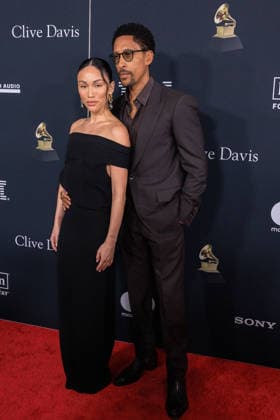 January 31, 2026, Beverly Hills, California, USA: (L-R) Stephanie Suganami and Larry Jackson at the 2026 Pre-Grammy Gala on Saturday January 31, 2026 at The Beverly Hilton in Beverly Hills, California. JAVIER ROJAS PI Beverly Hills USA - ZUMAp124 20260131_zaa_p124_068 Copyright: xJavierxRojasx