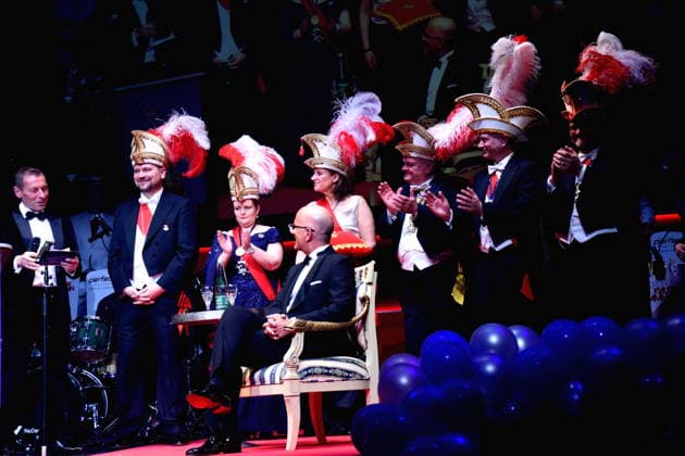 Markus Othmar Moderator Laudator Moritz Netenjakob Autor Kabarettist Christoph Maria Herbst Schauspieler Karl Valentin Orden Preistraeger 2026 Matthias Stolz Narrhalla Praesident mit Praesididium Muenchen 31.01.2026 Deutsches Theater Grossen Narrhalla Ball SoirÃ e Muenchner Leben mit Verleihung des Karl-Valentin-Ordens 2026 an Christoph Maria Herbst Schauspieler Foto Muenchen