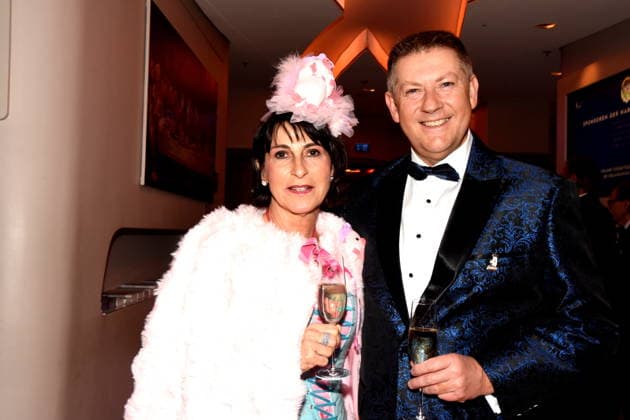 mit Frau Andreas Gassner Metzgerobermeister Muenchen 31.01.2026 Deutsches Theater Grossen Narrhalla Ball SoirÃ e Muenchner Leben mit Verleihung des Karl-Valentin-Ordens 2026 an Christoph Maria Herbst Schauspieler Foto Muenchen
