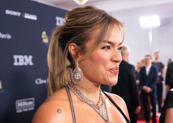 January 31, 2026, Beverly Hills, California, USA: Karol G at the 2026 Pre-Grammy Gala on Saturday January 31, 2026 at The Beverly Hilton in Beverly Hills, California. JAVIER ROJAS PI Beverly Hills USA - ZUMAp124 20260131_zaa_p124_122 Copyright: xJavierxRojasx