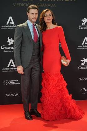 Arancha del Sol and Juan Serrano Pineda at photocall for 5 edition of Carmen awards in Granada on Saturday, 31 January 2026. Cordon Press 