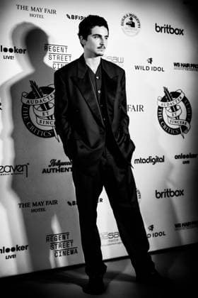 46th London Critics™ Circle Film Awards on Sunday 1 February 2026 TimothÃ e Chalamet attends the 46th London Critics™ Circle Film Awards on Sunday 1 February 2026 at The May Fair Hotel, London. Editors Note: Image converted to monochrome., Credit:Julie Edwards Avalon  Copyright: xJuliexEdwardsx xAvalonx 1071263594