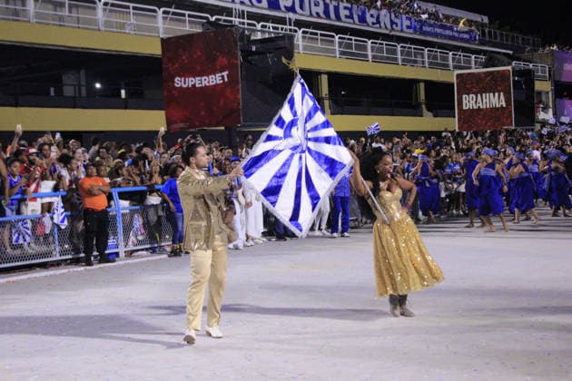 RIO DE JANEIRO, RJ - 01.02.2026: SEGUNDO DIA DE ENSAIOS TÃ CNICOS ESPECIAL - Portela on the second day of the special group& 39;s technical rehearsals this Saturday (31), at MarquÃªs de Sapucai. x2878111x  CarlosxEliasxJunior