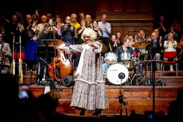 AMSTERDAM Paul Haenen is performing at the Concertgebouw with an anniversary gala. Haenen celebrated the fiftieth birthday of his alter ego, Margreet Dolman. ROBIN UTRECHT ANP netherlands out - belgium out  Copyright: xx x549376435x originalFilename: 549376435.jpg