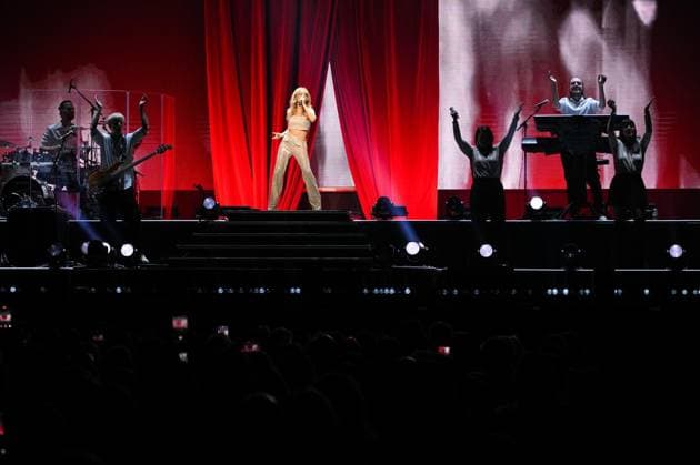 Konzert Michelle Arena Oberhausen ** NUR FÜR REDAKTIONELLE ZWECKE ** EDITORIAL USE ONLY **<p>Schlagersängerin Michelle während ihres Konzerts im Rahmen ihrer Abschiedstournee, am Sonntag, 01. Februar 2026 in der Rudolf Weber Arena in Oberhausen. Deutschland NRW Oberhausen Copyright: SocratesxTassos