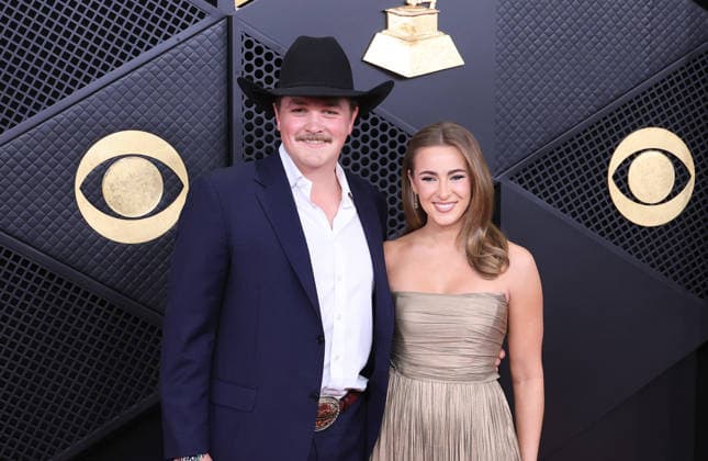 January 29, 2026, Los Angeles, California, USA: Zach Top and Amelia Taylor at the 68th Annual Grammy Awards on Sunday February 1, 2026 at Crypto.com Arena in Los Angeles, California. JAVIER ROJAS PI Los Angeles USA - ZUMAp124 20260129_zaa_p124_376 Copyright: xJavierxRojasx