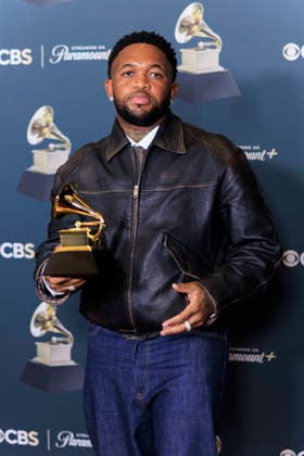 February 1, 2026, Los Angeles, California, USA: Mustard at the 68th Annual Grammy Awards press room on Sunday February 1, 2026 at Crypto.com Arena in Los Angeles, California. ARIANA RUIZ PI Los Angeles USA - ZUMAp124 20260201_zaa_p124_016 Copyright: xArianaxRuizx