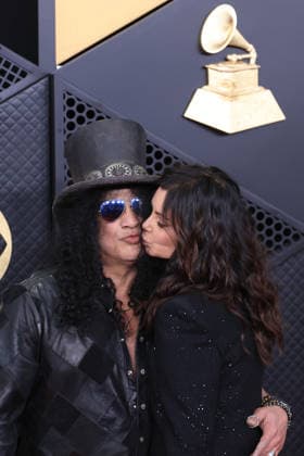 January 29, 2026, Los Angeles, California, USA: Slash and Meegan Hodges at the 68th Annual Grammy Awards on Sunday February 1, 2026 at Crypto.com Arena in Los Angeles, California. JAVIER ROJAS PI Los Angeles USA - ZUMAp124 20260129_zaa_p124_519 Copyright: xJavierxRojasx