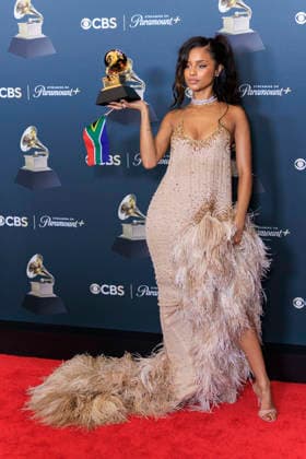 February 1, 2026, Los Angeles, California, USA: Tyla at the 68th Annual Grammy Awards press room on Sunday February 1, 2026 at Crypto.com Arena in Los Angeles, California. ARIANA RUIZ PI Los Angeles USA - ZUMAp124 20260201_zaa_p124_046 Copyright: xArianaxRuizx