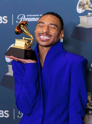 February 1, 2026, Los Angeles, California, USA: Durand Bernarr at the 68th Annual Grammy Awards press room on Sunday February 1, 2026 at Crypto.com Arena in Los Angeles, California. ARIANA RUIZ PI Los Angeles USA - ZUMAp124 20260201_zaa_p124_117 Copyright: xArianaxRuizx