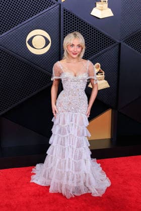 February 1, 2026, Los Angeles, California, USA: Sabrina Carpenter on the red carpet of the 68th Annual Grammy Awards on Sunday February 1, 2026 at Crypto.com Arena in Los Angeles, California. JAVIER ROJAS PI Los Angeles USA - ZUMAp124 20260201_zaa_p124_201 Copyright: xJavierxRojasx