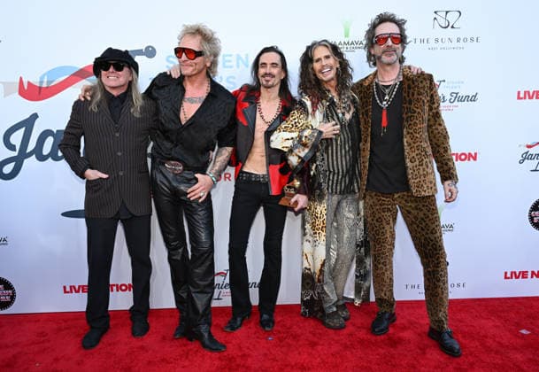 Steve Tyler™s 7th Annual Jam for Janie Grammy Viewing Party Robin Zander, Matt Sorum, Nuno Bettencourt, Steven Tyler and Chris Robinson arriving to Steve Tyler™s 7th Annual Jam for Janie Grammy Viewing Party at Hollywood Palladium on February 01, 2026 in Hollywood, CA. Hollywood Hollywood Palladium California USA Copyright: xLISAxOConnor AFF-USA.comx