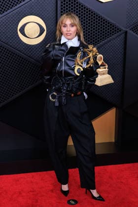 February 1, 2026, Los Angeles, California, USA: Miley Cyrus on the red carpet of the 68th Annual Grammy Awards on Sunday February 1, 2026 at Crypto.com Arena in Los Angeles, California. JAVIER ROJAS PI Los Angeles USA - ZUMAp124 20260201_zaa_p124_395 Copyright: xJavierxRojasx