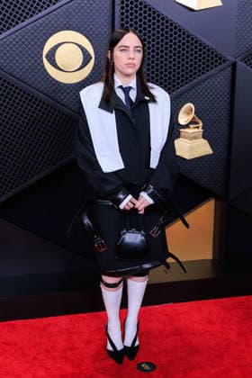 February 1, 2026, Los Angeles, California, USA: Billie Eilish on the red carpet of the 68th Annual Grammy Awards on Sunday February 1, 2026 at Crypto.com Arena in Los Angeles, California. JAVIER ROJAS PI Los Angeles USA - ZUMAp124 20260201_zaa_p124_402 Copyright: xJavierxRojasx