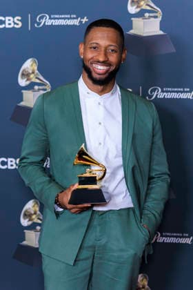 February 1, 2026, Los Angeles, California, USA: MTech at the 68th Annual Grammy Awards press room on Sunday February 1, 2026 at Crypto.com Arena in Los Angeles, California. ARIANA RUIZ PI Los Angeles USA - ZUMAp124 20260201_zaa_p124_429 Copyright: xArianaxRuizx