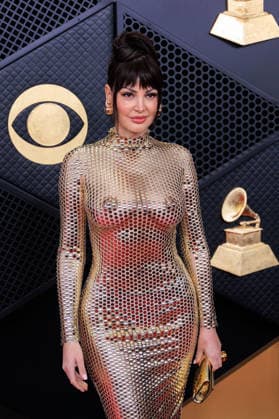 February 1, 2026, Los Angeles, California, USA: Bleona on the red carpet of the 68th Annual Grammy Awards on Sunday February 1, 2026 at Crypto.com Arena in Los Angeles, California. JAVIER ROJAS PI Los Angeles USA - ZUMAp124 20260201_zaa_p124_437 Copyright: xJavierxRojasx