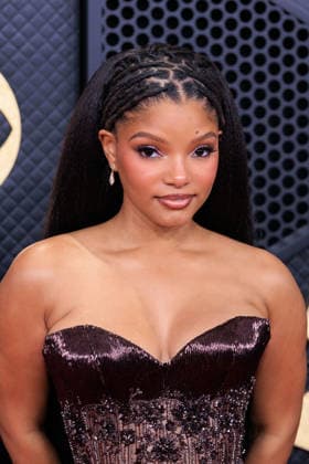 February 1, 2026, Los Angeles, California, USA: Halle Bailey on the red carpet of the 68th Annual Grammy Awards on Sunday February 1, 2026 at Crypto.com Arena in Los Angeles, California. JAVIER ROJAS PI Los Angeles USA - ZUMAp124 20260201_zaa_p124_446 Copyright: xJavierxRojasx