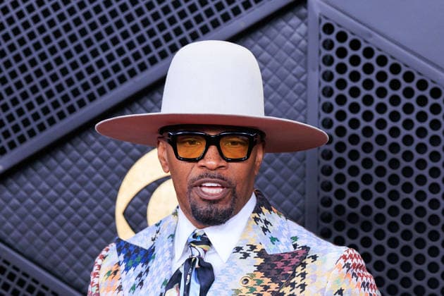 February 1, 2026, Los Angeles, California, USA: Jamie Foxx on the red carpet of the 68th Annual Grammy Awards on Sunday February 1, 2026 at Crypto.com Arena in Los Angeles, California. JAVIER ROJAS PI Los Angeles USA - ZUMAp124 20260201_zaa_p124_472 Copyright: xJavierxRojasx