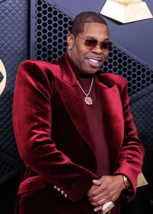 February 1, 2026, Los Angeles, California, USA: (L-R) Busta Rhymes and Spliff Star on the red carpet of the 68th Annual Grammy Awards on Sunday February 1, 2026 at Crypto.com Arena in Los Angeles, California. JAVIER ROJAS PI Los Angeles USA - ZUMAp124 20260201_zaa_p124_512 Copyright: xJavierxRojasx
