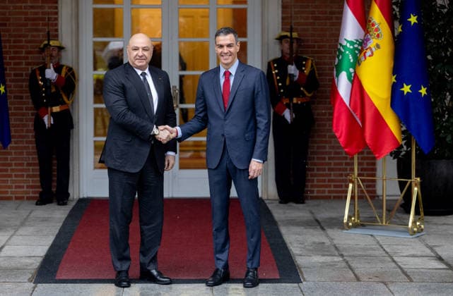 Sánchez receives the President of Lebanon at the Moncloa The President of the Government, Pedro Sánchez, receives the President of Lebanon, Joseph Aoun, at the Moncloa Palace, on February 2, 2026, in Madrid Spain The Lebanese President is paying a two-day State visit to Spain to discuss the possible permanence of the Spanish military in the south of the country when the UN mission FINUL 02 FEBRUARY 2026 Spain comes to an end.  Copyright: xEduardoxParrax 7260454