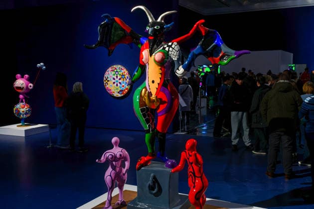 Kunst Malerei Plasik 31.01.2026 Hannover Sprengel Museum Kunstausstellung Niki de Saint Phalle, Yayoi Kusama und Takashi Murakami Love you for infinity Niki de Saint Phalle Der Teufel ohne Jahr Hannover Sprengel Museum Niedersachsen GER