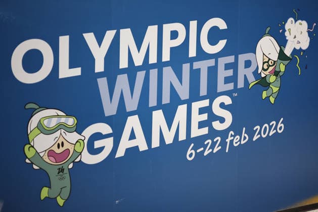 February 2, 2026, Ferno, Lombardy, Italy: February 2, 2026, Ferno, Italy. Olympic and Paralympic Games - Malpensa Airport. The photo shows the Olympic and Paralympic Games logo and rings, IPC at Malpensa Airport during the accreditation process; the 2026 Winter Olympic Games will be held from February 6 to 22 at various venues in Lombardy and Northeastern Italy. Ferno Italy  - ZUMAa289 20260202_zia_a289_203 Copyright: xPierrexTeyssotx