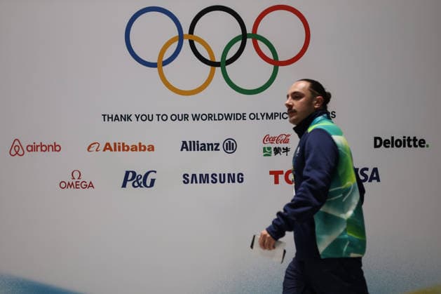 February 2, 2026, Ferno, Lombardy, Italy: February 2, 2026, Ferno, Italy. Olympic and Paralympic Games - Malpensa Airport. The photo shows the Olympic and Paralympic Games logo and rings, IPC at Malpensa Airport during the accreditation process; the 2026 Winter Olympic Games will be held from February 6 to 22 at various venues in Lombardy and Northeastern Italy. Ferno Italy  - ZUMAa289 20260202_zia_a289_209 Copyright: xPierrexTeyssotx