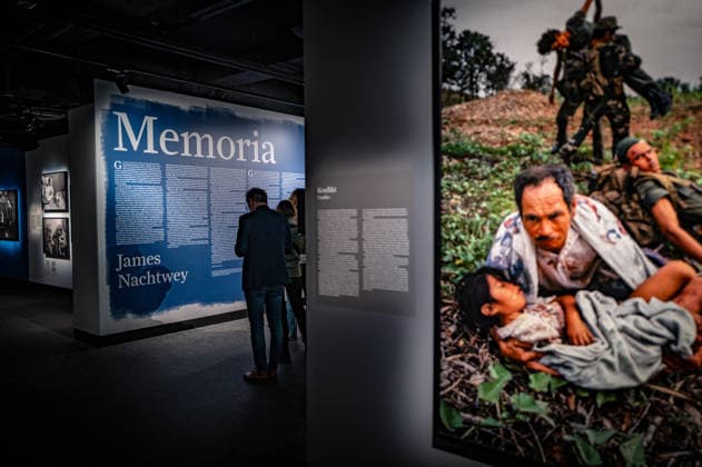 Berlin Mitte, Oranienburger Straße;; FOTOGRAFISKA Museum Berlin, The Contemporary Museum of Photography im ehemaligen Kunsthaus Tacheles. Ausstellung JAMES NACHTWEY : Memoria - 02.02.2026 *nur für die redaktionelle Berichterstattung Berlin