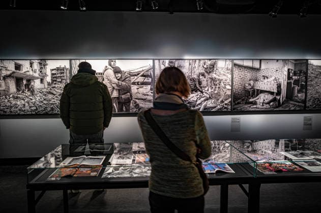 Berlin Mitte, Oranienburger Straße;; FOTOGRAFISKA Museum Berlin, The Contemporary Museum of Photography im ehemaligen Kunsthaus Tacheles. Ausstellung JAMES NACHTWEY : Memoria - 02.02.2026 *nur für die redaktionelle Berichterstattung Berlin