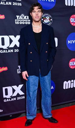 STOCKHOLM, SWEDEN 20260202 Andreas Wijk arrives at the QX gala at Cirkus in Stockholm STOCKHOLM SWEDEN x10030x  Copyright: xJonasxEkströmer TTx QX-GALAN 2026 02IzCNqiT9k