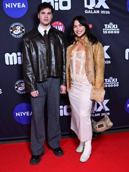 STOCKHOLM, SWEDEN 20260202 Oscar Zia and Molly Hammar arrive at the QX gala at Cirkus in Stockholm STOCKHOLM SWEDEN x10030x  Copyright: xJonasxEkströmer TTx QX-GALAN 2026 T6sPtbVX0xo