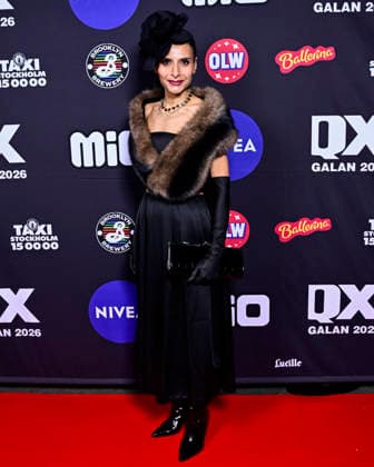 STOCKHOLM, SWEDEN 20260202 The Center Partys EU Parliamentarian Abir Al Sahlani C arrives at the QX gala at Cirkus in Stockholm STOCKHOLM SWEDEN x10030x  Copyright: xJonasxEkströmer TTx QX-GALAN 2026 x9-J-SHB-s0