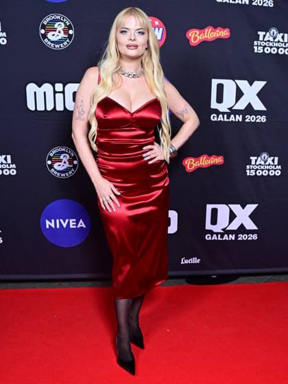 STOCKHOLM, SWEDEN 20260202 Erika Vikman arrives at the QX gala at Cirkus in Stockholm STOCKHOLM SWEDEN x10030x  Copyright: xJonasxEkströmer TTx QX-GALAN 2026 hmF784WcsaM