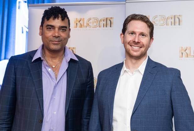 February 2, 2026, Bronx, New York, USA: Phillip Christian Smith, 2026 Kleban Prize winner for most promising musical theatre librettist and Eric Price, 2026 Kleban Prize winner for most promising musical theatre lyricist attend awards ceremony at ASCAP offices in New York, NY on February 2, 2026. Bronx USA - ZUMAr339 20260202_znp_r339_001 Copyright: xLevxRadinx