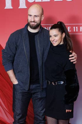 Wuthering Heights premiere at Grand Rex theatre Celebrities arrival on red carpet Avant premiere de Hurlevent au cinema Le Grand Rex Arrivees des celebrites sur le tapis rouge François Alu et Denitsa Ikonomova 452724 2026 02 02 France  Copyright: xSebastienxFremontx xStarfacex STAR_452724_115