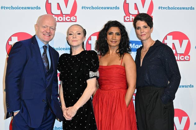 TV Choice Awards 2026, Arrivals, London, UK. 02 February 2026. London, UK, 02 February 2026. (L-R) Jake Wood, Kellie Bright, Balvinder Sopal and Heather Pearce attend the TV Choice Awards 2026 at the The London Hilton, Park Lane, London, UK., Credit:Lee Floyd Avalon UK, London, The London Hilton, Park Lane Copyright: xLeexFloydx xAvalonx 1071586294