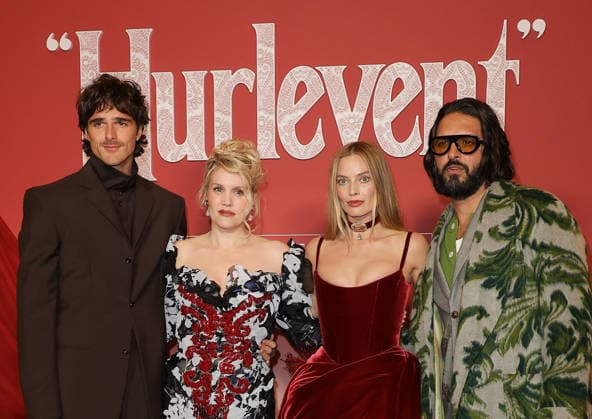 Jacob Elordi, Emerald Fennell, Margot Robbie et Shazad Latif Avant première du film Hurlevent au Grand Rex à Paris le 2 février 2026 Coadic Guirec Bestimage The film Wuthering Heights will premiere at the Grand Rex in Paris on February 2, 2026 Paris France  Copyright: xCOADICxGUIRECx xBESTIMAGExCOADICxGUIRECx xBESTIMAGEx