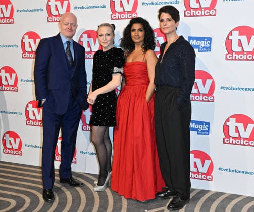 TV Choice Awards 2026, Arrivals, London, UK. 02 February 2026. London, UK, 02 February 2026. (L-R) Jake Wood, Kellie Bright, Balvinder Sopal and Heather Pearce attend the TV Choice Awards 2026 at the The London Hilton, Park Lane, London, UK., Credit:Lee Floyd Avalon UK, London, The London Hilton, Park Lane Copyright: xLeexFloydx xAvalonx 1071588096