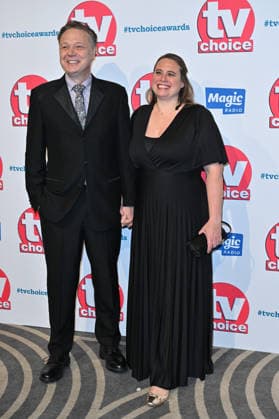 TV Choice Awards 2026, Arrivals, London, UK. 02 February 2026. London, UK, 02 February 2026. Shaun Dooley and Polly Cameron attend the TV Choice Awards 2026 at the The London Hilton, Park Lane, London, UK., Credit:Lee Floyd Avalon UK, London, The London Hilton, Park Lane Copyright: xLeexFloydx xAvalonx 1071589798