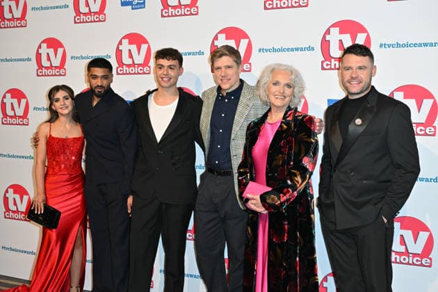 TV Choice Awards 2026, Arrivals, London, UK. 02 February 2026. London, UK, 02 February 2026. Amelia Flanagan, Shebz Miah, Bradley Riches, Ryan Hawley, Louise Jameson and Danny Miller attend the TV Choice Awards 2026 at the The London Hilton, Park Lane, London, UK., Credit:Lee Floyd Avalon UK, London, The London Hilton, Park Lane Copyright: xLeexFloydx xAvalonx 1071587428