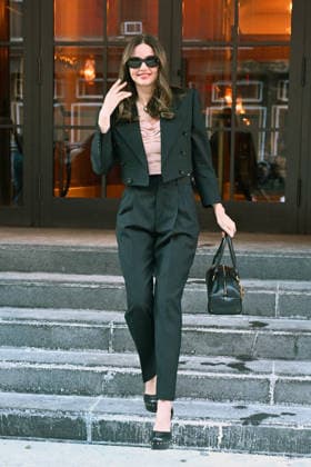 Miranda Kerr departs her hotel in a cropped jacket and simple black trousers on a frigid afternoon with temps below freezing ** VIDEO AVAILABLE PLEASE CONTACT photodesk@instarimages.com TO RECEIVE** Featuring: Miranda Kerr Where: New York City, New York, United States When: 02 Feb 2026 Credit: Elder Ordonez INSTARimages EDITORIAL USE ONLY. NOT FOR USE BY NEWSPAPERS BASED IN THE UK. Copyright: xx instar55433946