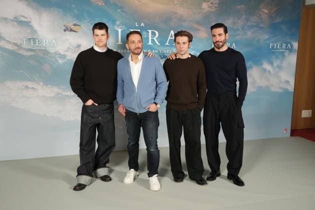 Miguel Bernardeau, Salvador Calvo, Carlos Cuevas and Miguel Angel Silvestre at photocall film La Fiera in Madrid on Tuesday, 03 February 2026 Cordon Press 