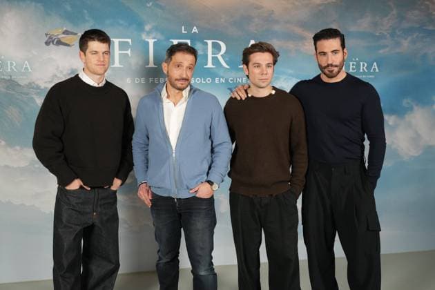 Miguel Bernardeau, Salvador Calvo, Carlos Cuevas and Miguel Angel Silvestre at photocall film La Fiera in Madrid on Tuesday, 03 February 2026 Cordon Press 