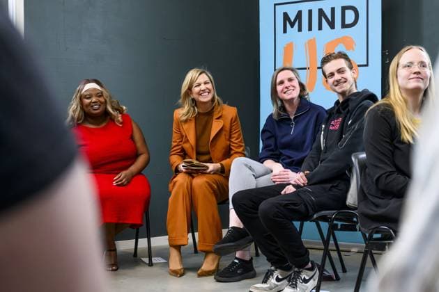 Tilburg, The Netherlands, 2026-02-03 14:29:57 TILBURG, February 14, 2026, Mind Us. Queen Maxima, honorary chair of the MIND Us Foundation, visits the municipality of Tilburg as part of the MIND Us Leading Locals network. Tilburg is one of eleven leading municipalities participating in the network. PHOTO: NLBeeld Patrick van Emst Credit: NL Beeld Patrick van Emst  Copyright: xx x