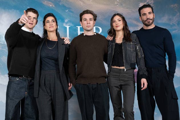 February 3, 2026, Madrid, Spain: (L-R) Miguel Bernardeau, StÃ phanie Magnin, Carlos Cuevas, Salvador Calvo, Candela Gonzalez and Miguel Ãngel Silvestre attend the photocall for LA FIERA at Hotel Barcelo Torre de Madrid. Madrid Spain - ZUMAs197 20260203_aaa_s197_083 Copyright: xAtilanoxGarciax