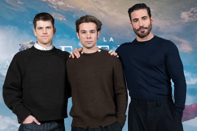 February 3, 2026, Madrid, Spain: (L-R) Actors Miguel Bernardeau, Carlos Cuevas and Miguel Ãngel Silvestre attend the photocall for LA FIERA at Hotel Barcelo Torre de Madrid. Madrid Spain - ZUMAs197 20260203_aaa_s197_084 Copyright: xAtilanoxGarciax